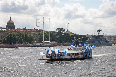 Морской парад болельщиков «Зенита» 