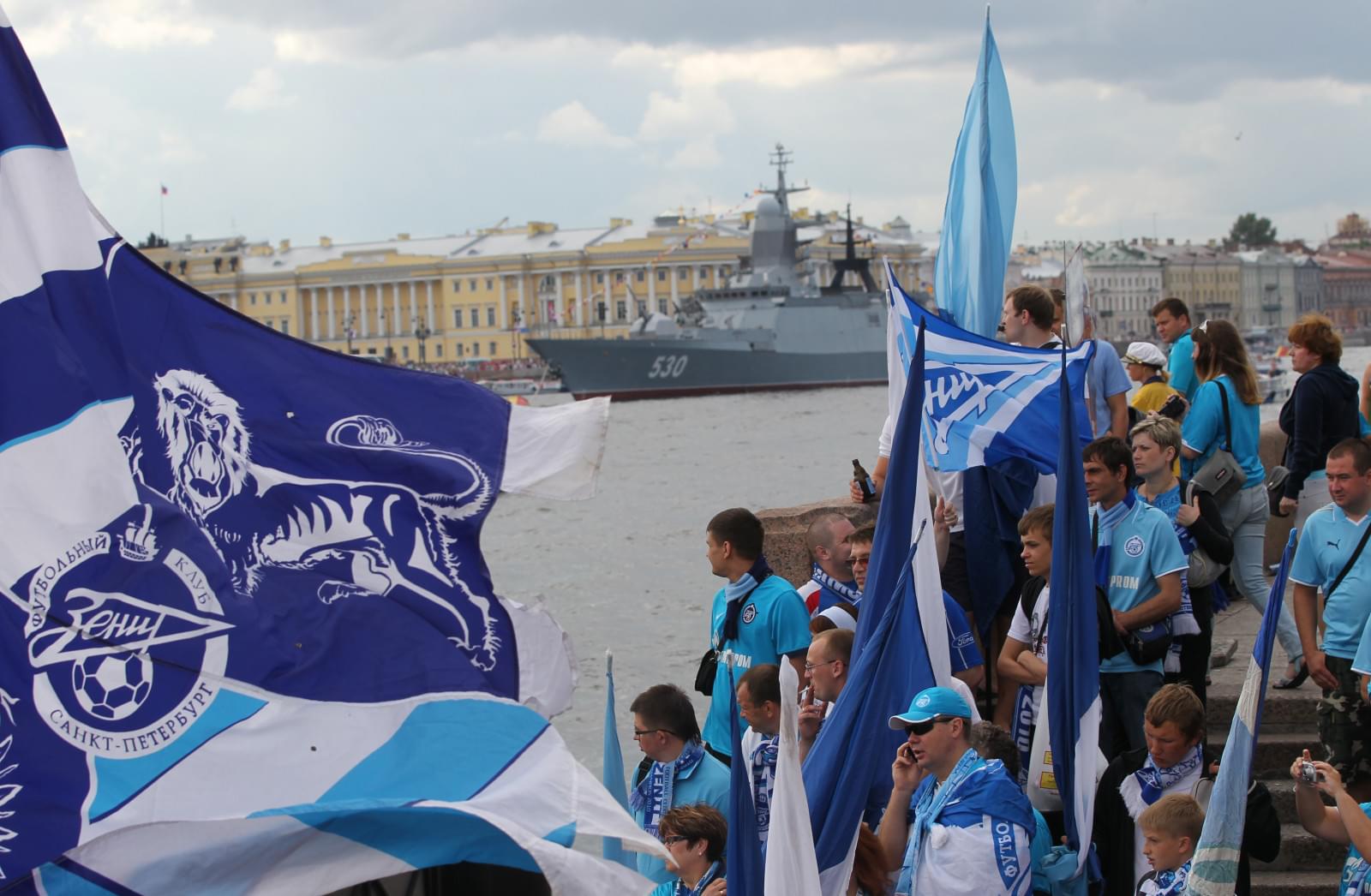 Морской парад болельщиков «Зенита» 