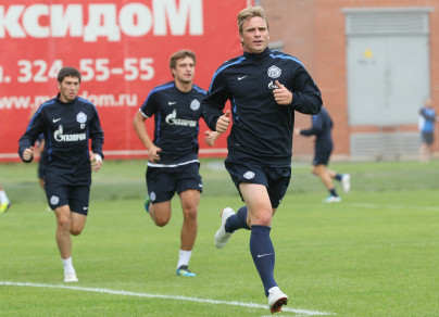 Открытая тренировка перед матчем Зенит—Амкар
