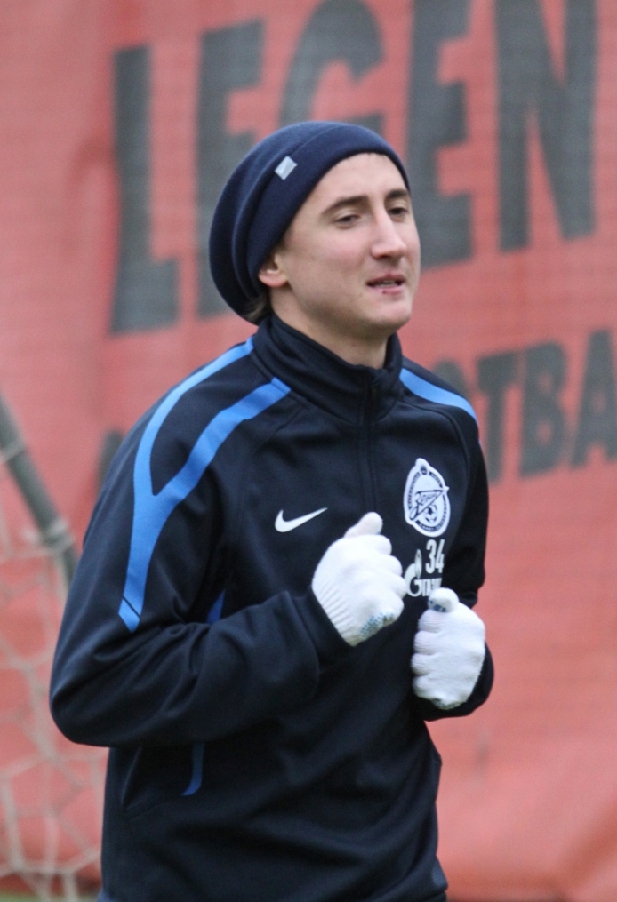 Тренировка перед матчем 31-го тура СОГАЗ-Чемпионата России 2011/2012 c ФК «Анжи»
