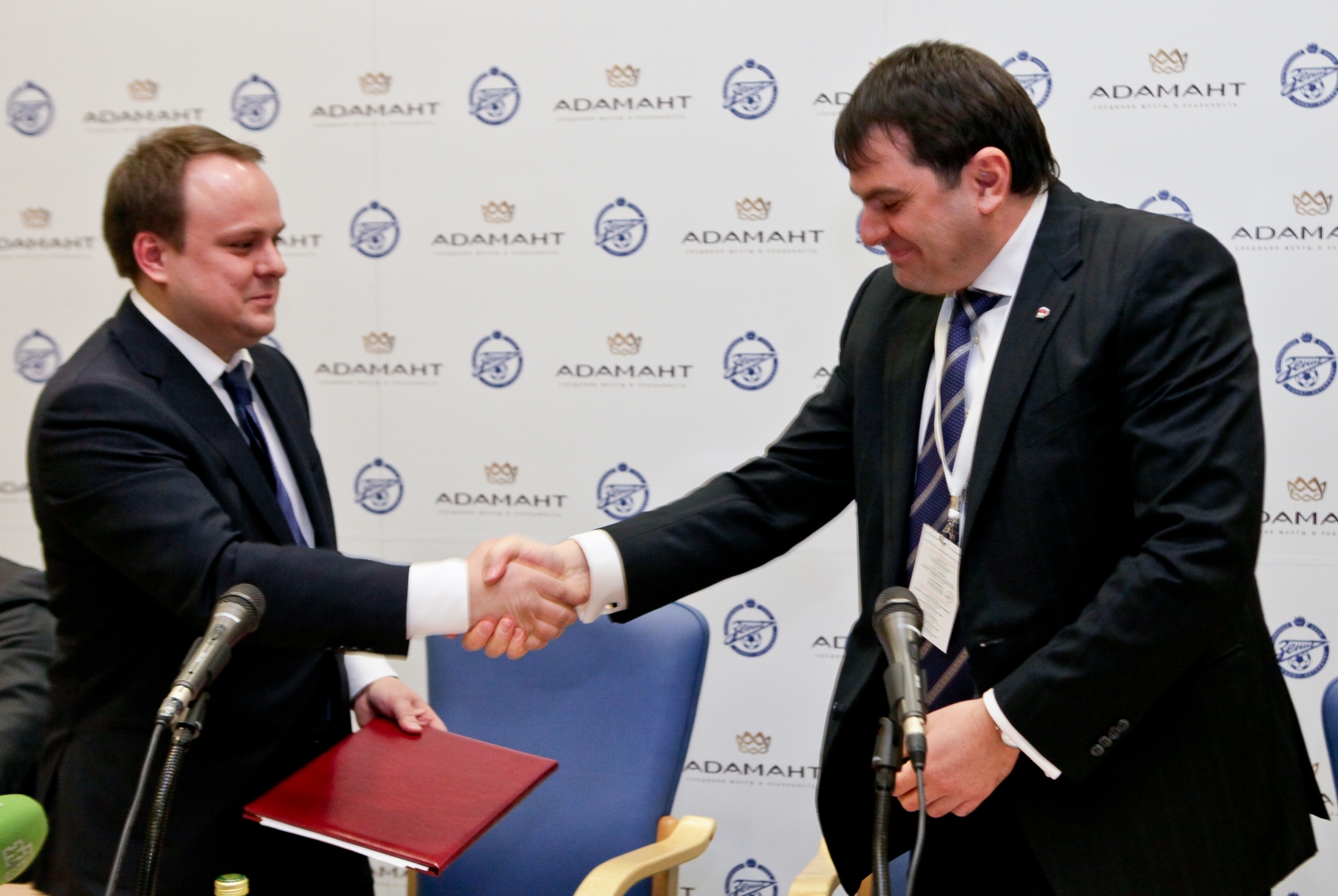 Пресс-конференция компании Адамант ставшей партнером ФК «Зенит»