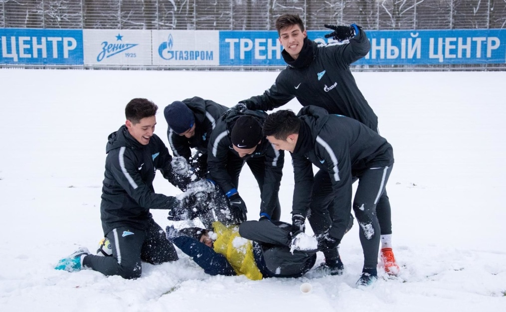 Тренировка «Зенита» перед матчем с «Уралом»
