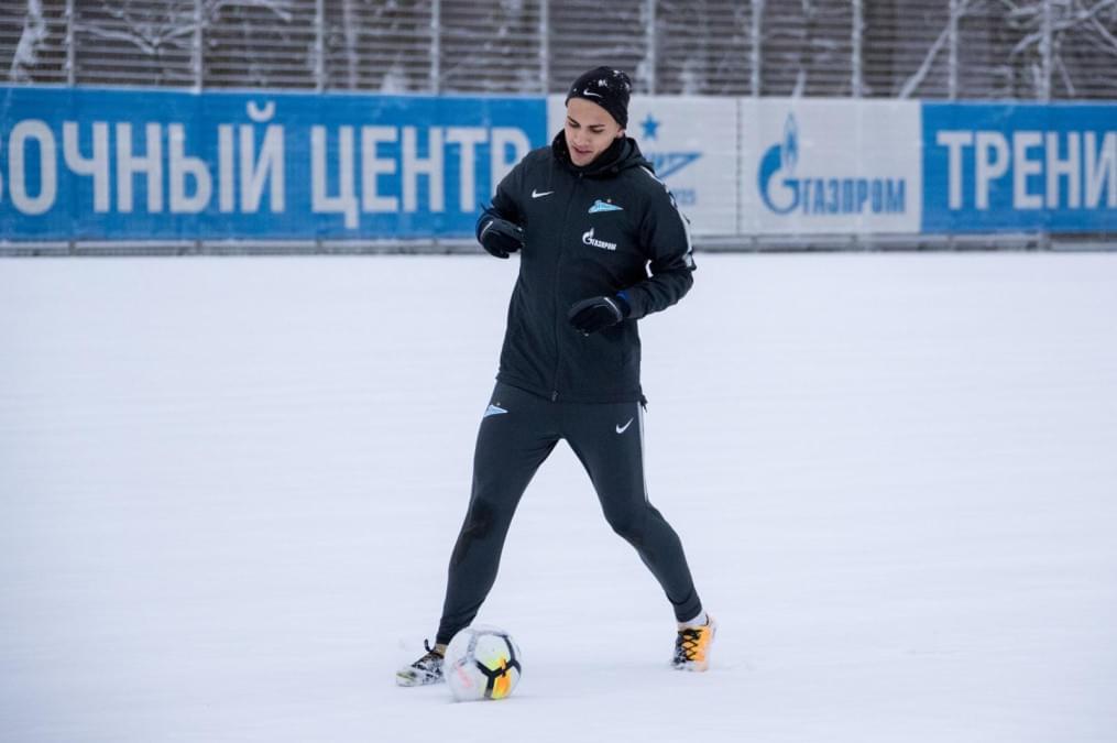 Тренировка «Зенита» перед матчем с «Уралом»