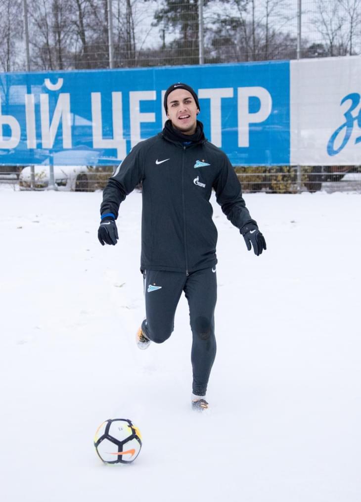 Тренировка «Зенита» перед матчем с «Уралом»