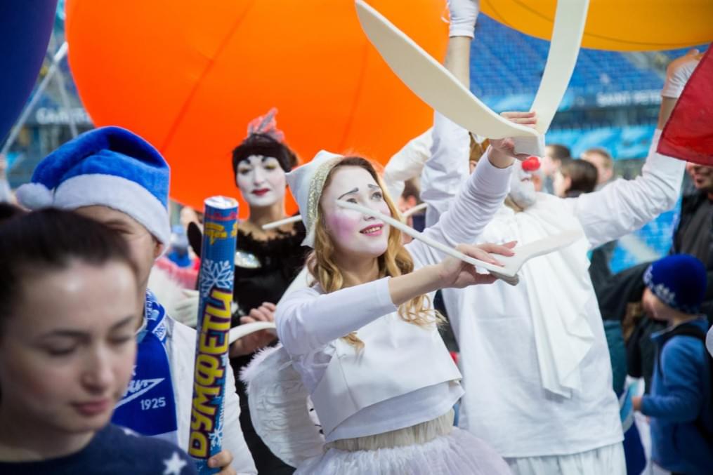 Новогодний «Фан-Променад» на матче «Зенит» — «Урал»