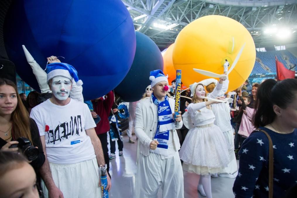 Новогодний «Фан-Променад» на матче «Зенит» — «Урал»