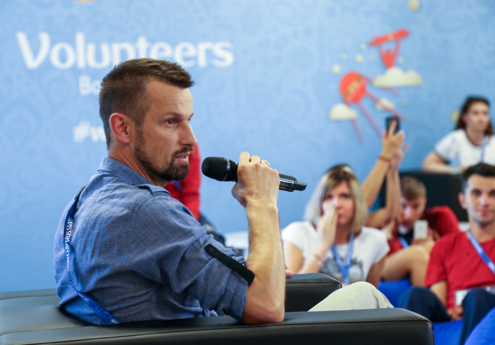 Сергей Семак встретился с волонтерами Чемпионата мира по футболу FIFA 2018