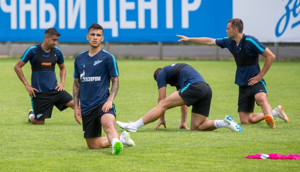 Тренировка «Зенита» перед матчем с «Енисеем»