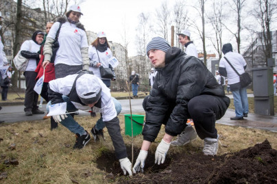 Посадка деревьев в рамках марафона «90 добрых дел»