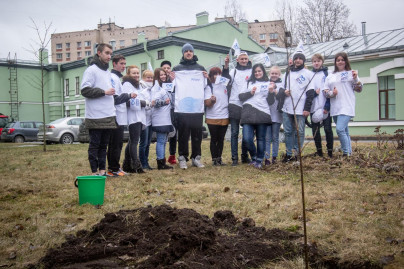Посадка деревьев в рамках марафона «90 добрых дел»