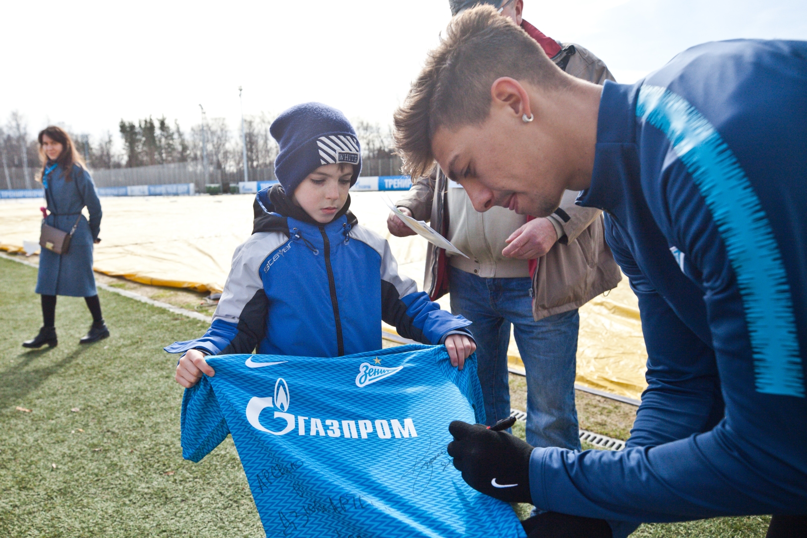 Победители конкурса РФС на тренировке ФК «Зенит»