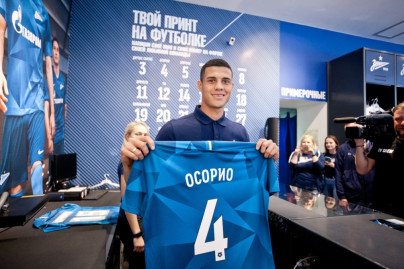 Презентация Вячеслава Караваева и Йордана Осорио в «Зенит-Арене»