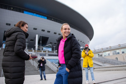 Экскурсия участников турнира Women's Trophy по «Газпром Арене»