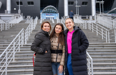 Экскурсия участников турнира Women's Trophy по «Газпром Арене»