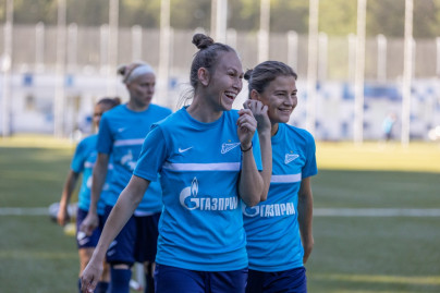 Тренировка женской команды «Зенит» перед матчем с  «Чертаново»