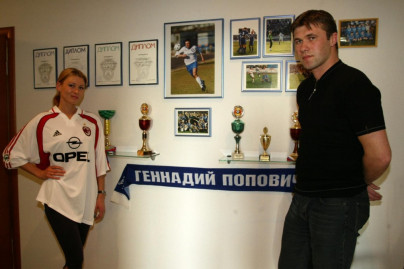 Футболист футбольного клуба «Зенит» Генадий Попович 