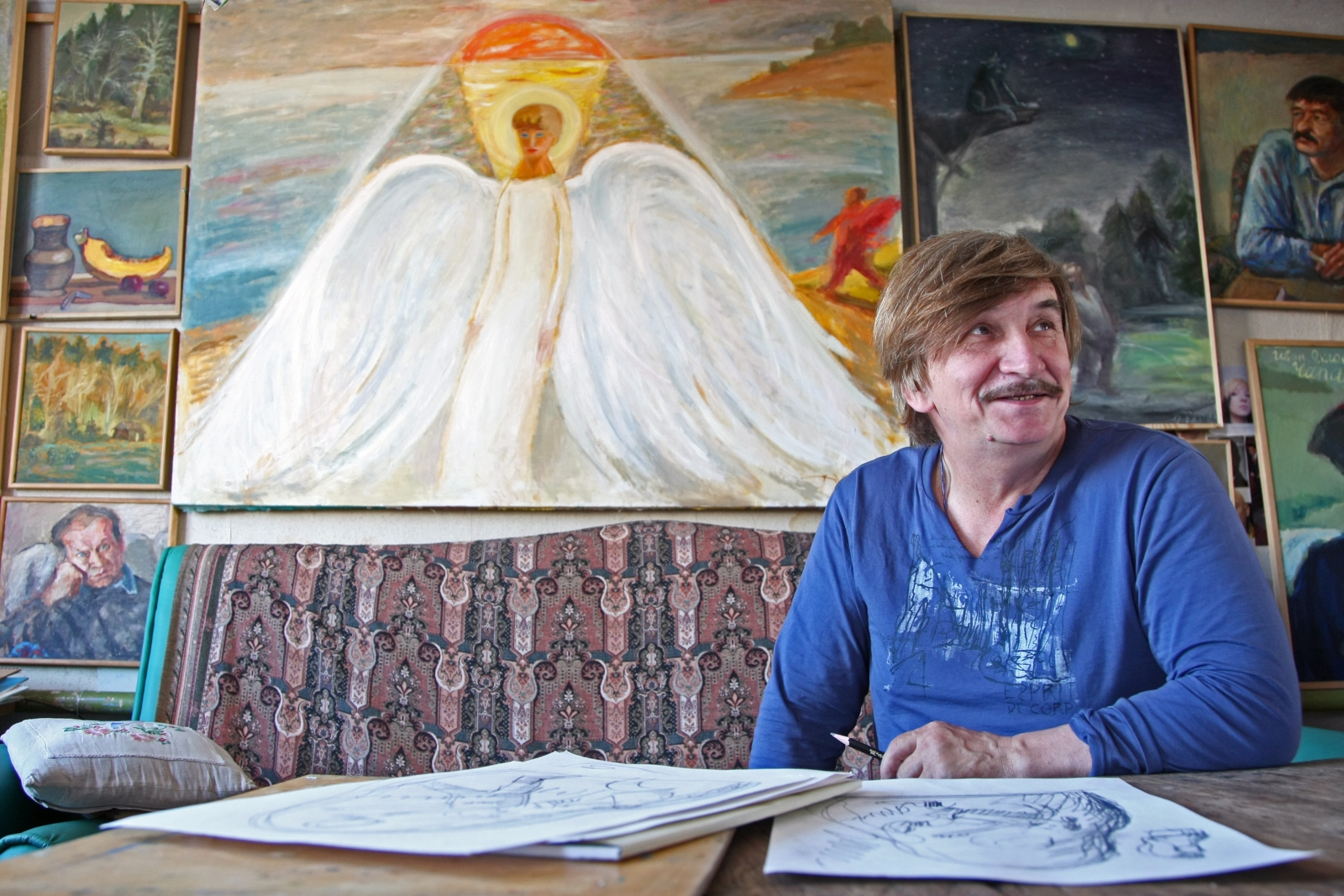 Художник группы «Митьки» Виктор Тихомиров