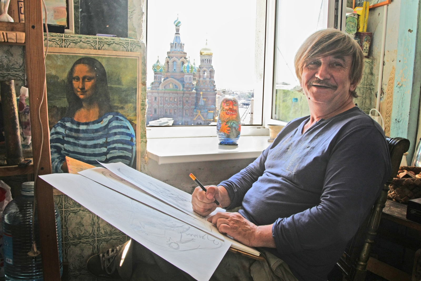 Художник группы «Митьки» Виктор Тихомиров