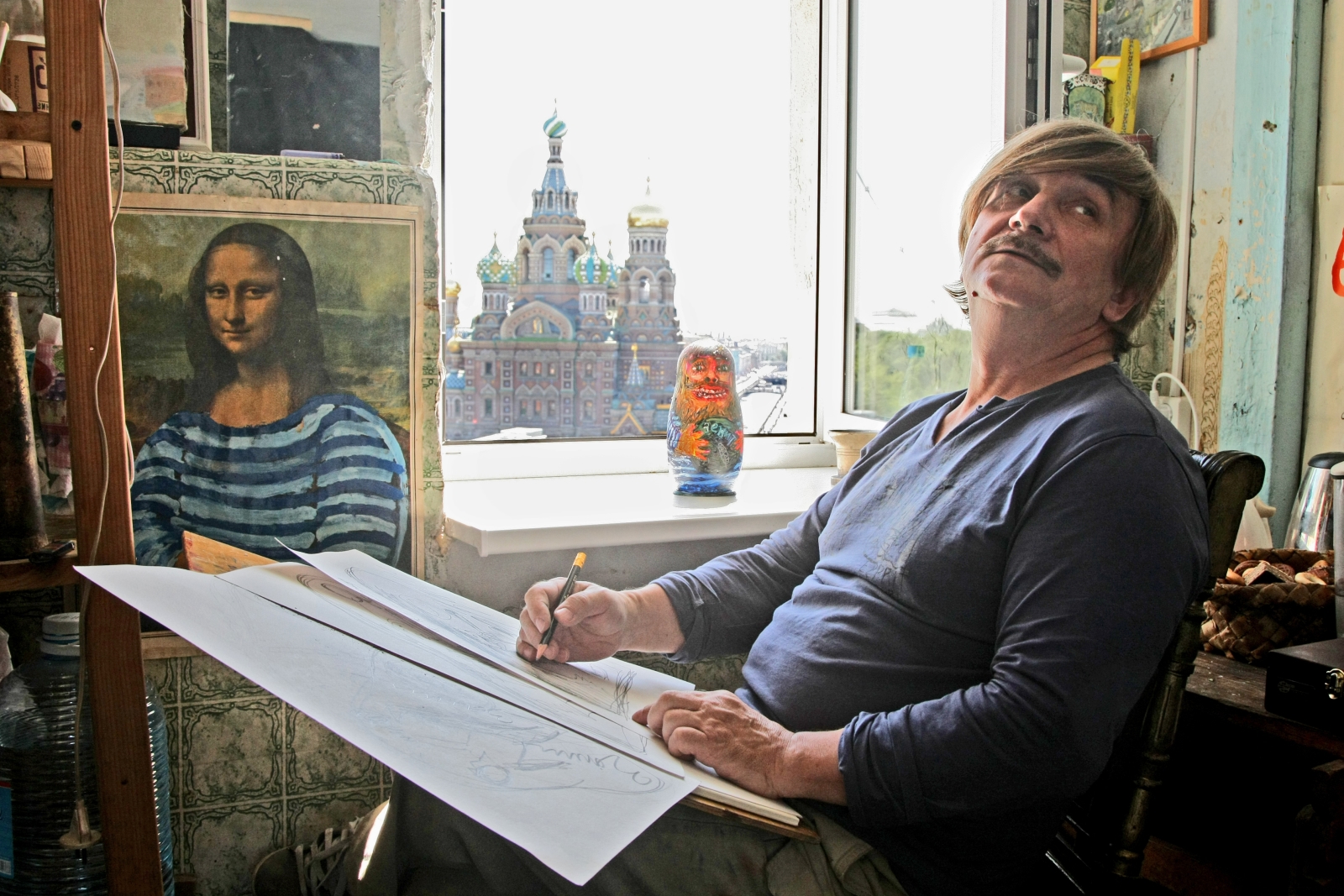 Художник группы «Митьки» Виктор Тихомиров