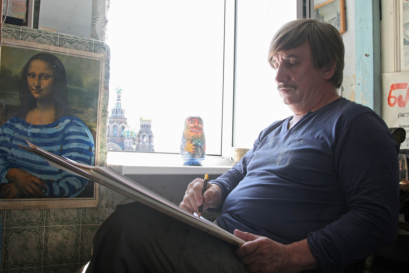 Художник группы «Митьки» Виктор Тихомиров