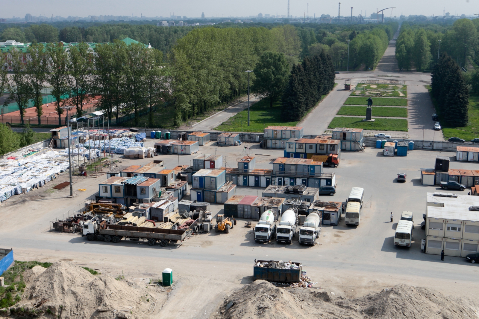 Строительство нового стадиона «Газпром-Арена»
