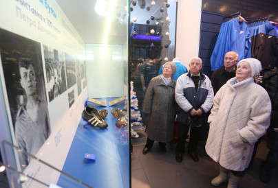 Открытие выставки к 100-летию Петра Дементьева.








