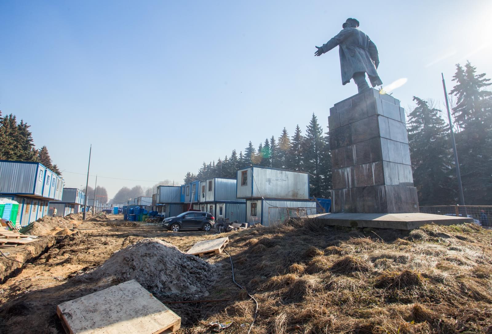 Строительство стадиона на Крестовском острове: март 2015 года