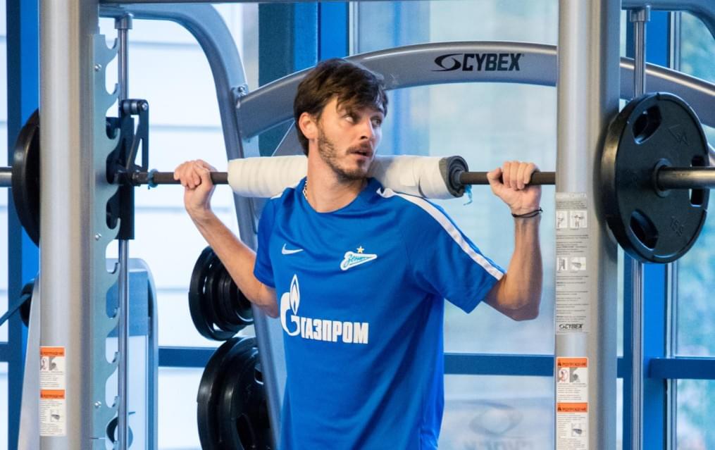 Тренировка «Зенита» перед матчем с «Арсеналом»