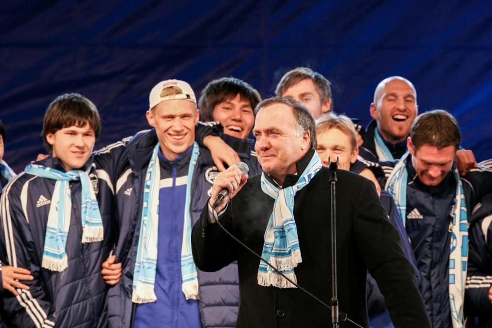 Празднование чемпионства «Зенита» на стадионе «Петровский»
