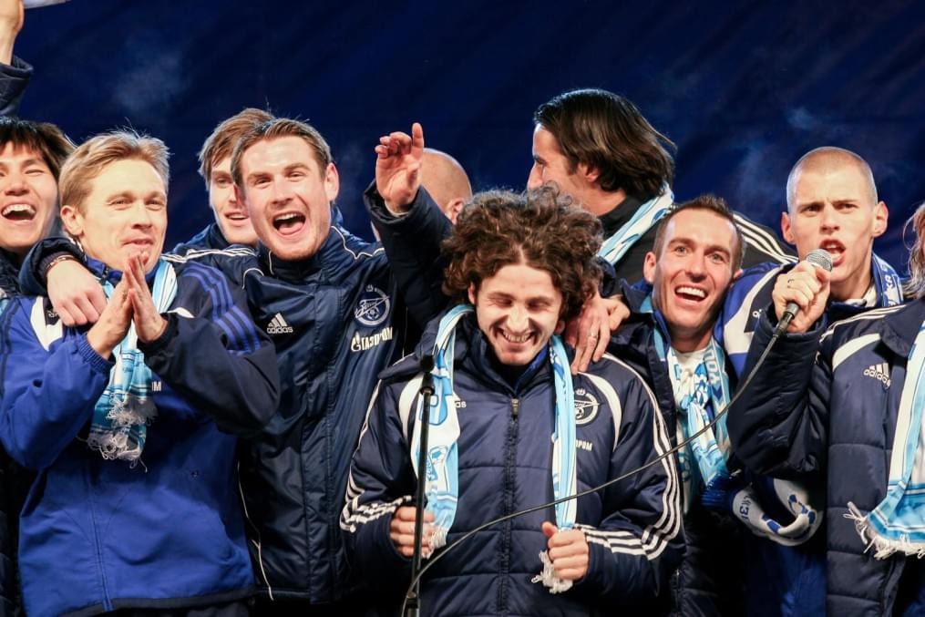 Празднование чемпионства «Зенита» на стадионе «Петровский»