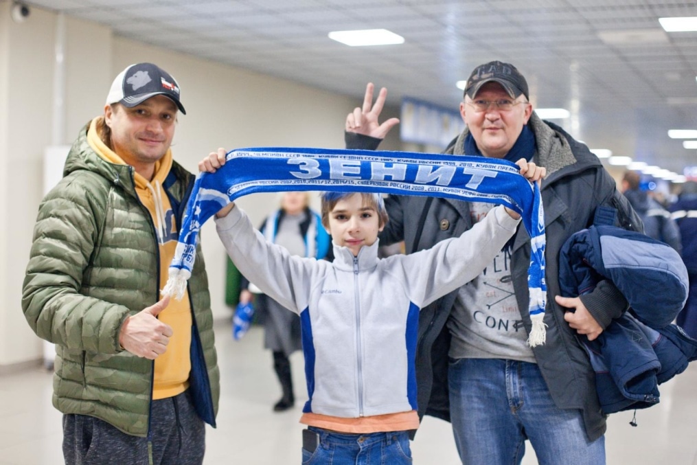 Фан-променад на матче «Зенит» — «Вардар»