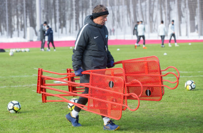 Тренировка «Зенита» перед матчем с «Уфой»