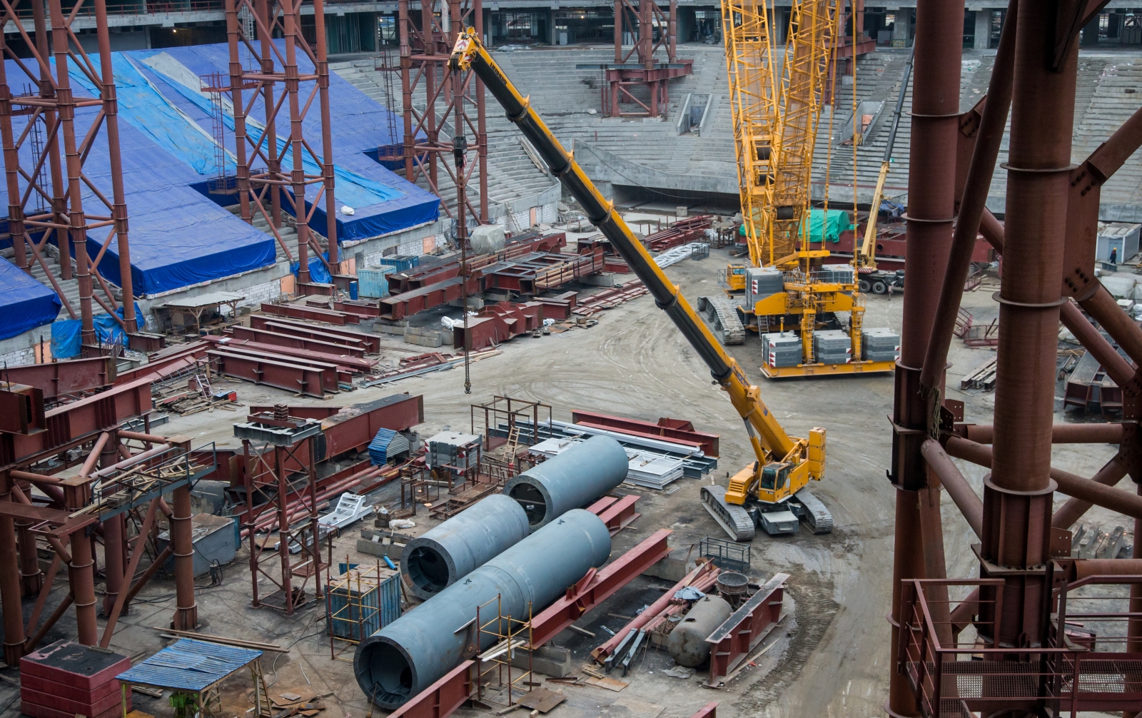 Строительство стадиона на Крестовском острове