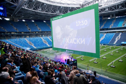 Фан-зона «Смотри+ Арена» на матче «Спартак» — «Зенит»