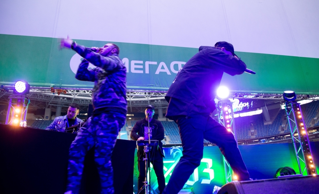Фан-зона «Смотри+ Арена» на матче «Спартак» — «Зенит»