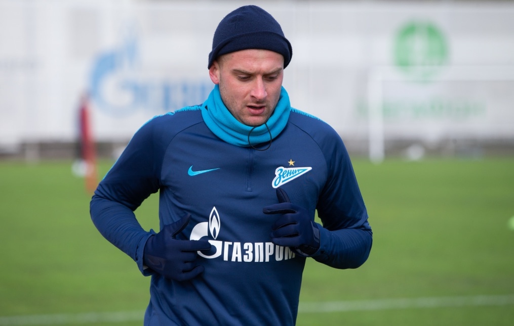 Тренировка «Зенита» перед матчем с «Аустрией»