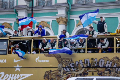 Парад Чемпионов после матча «Зенит» — «Енисей»