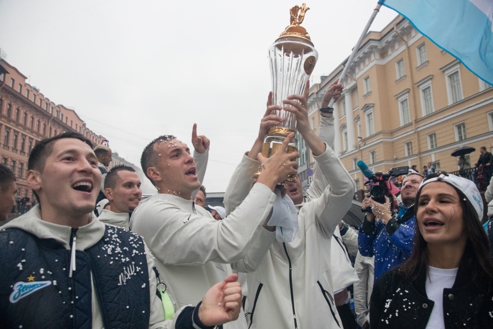 Парад Чемпионов после матча «Зенит» — «Енисей»
