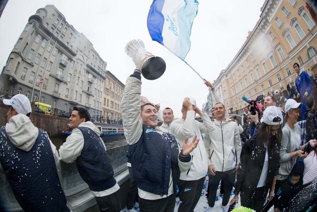 Парад Чемпионов после матча «Зенит» — «Енисей»