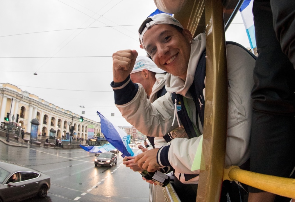 Парад Чемпионов после матча «Зенит» — «Енисей»