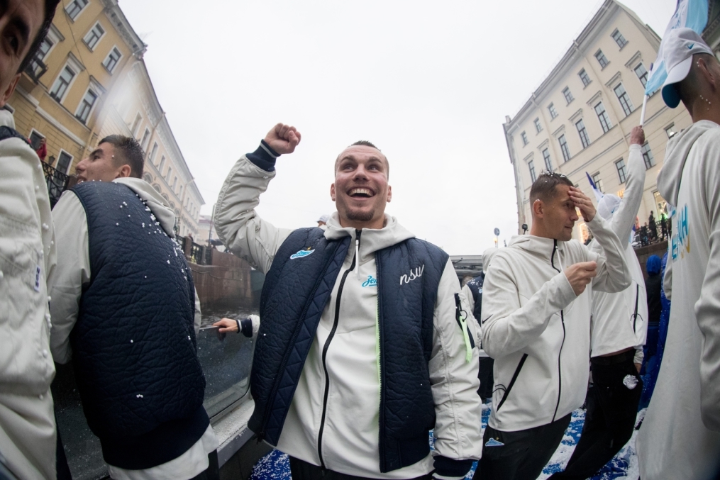 Парад Чемпионов после матча «Зенит» — «Енисей»