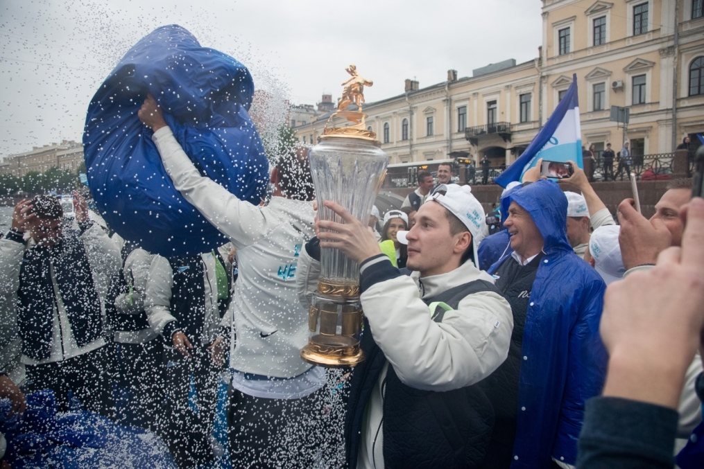 Парад Чемпионов после матча «Зенит» — «Енисей»
