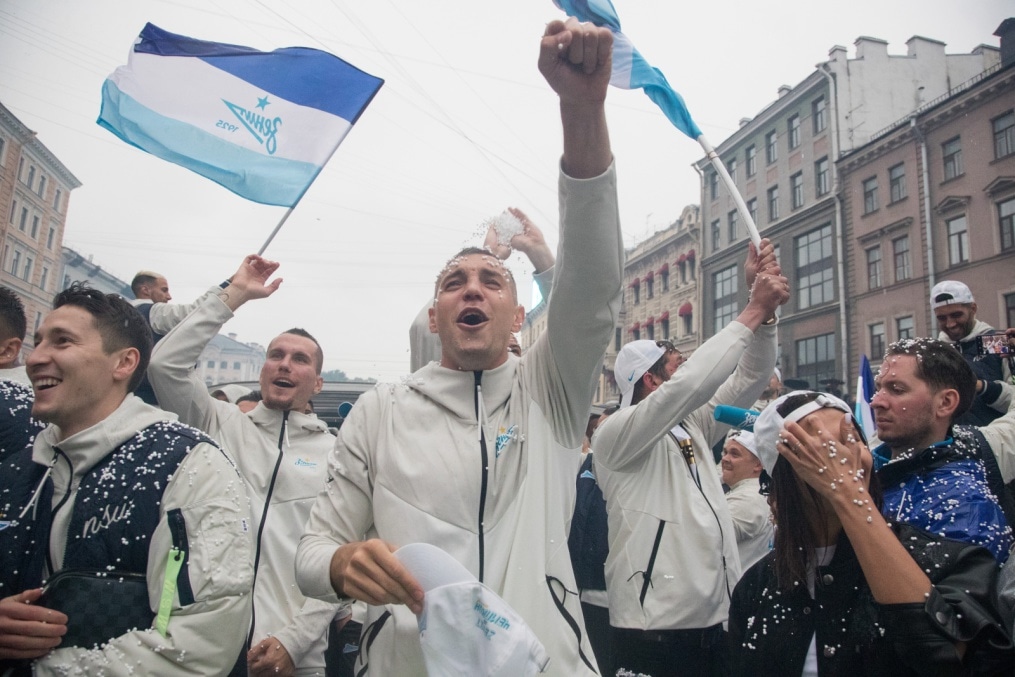 Парад Чемпионов после матча «Зенит» — «Енисей»