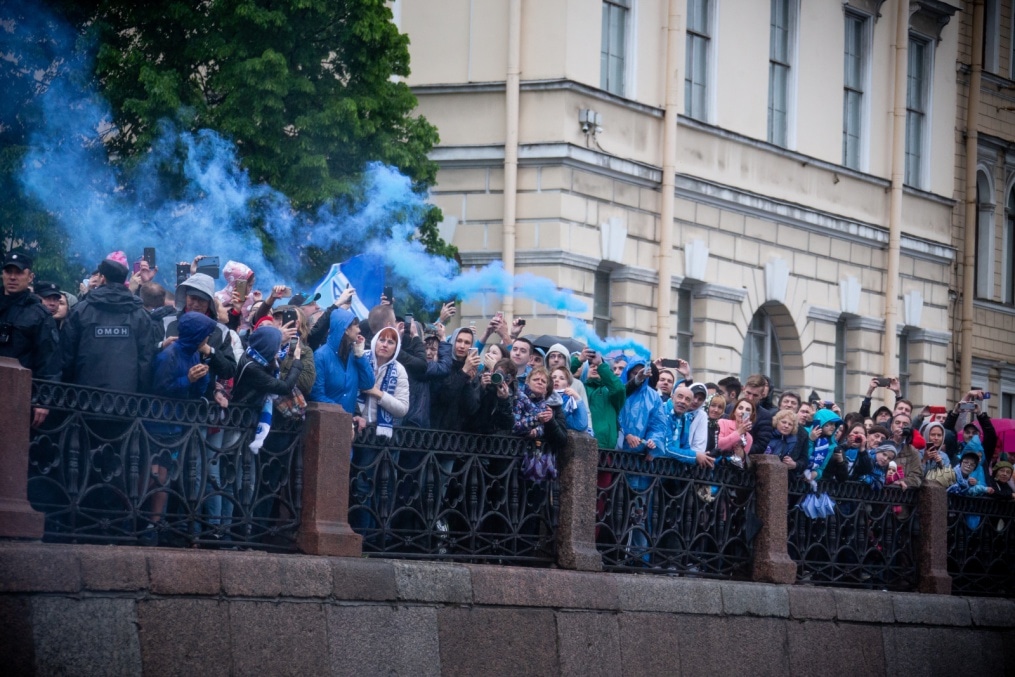 Парад Чемпионов после матча «Зенит» — «Енисей»