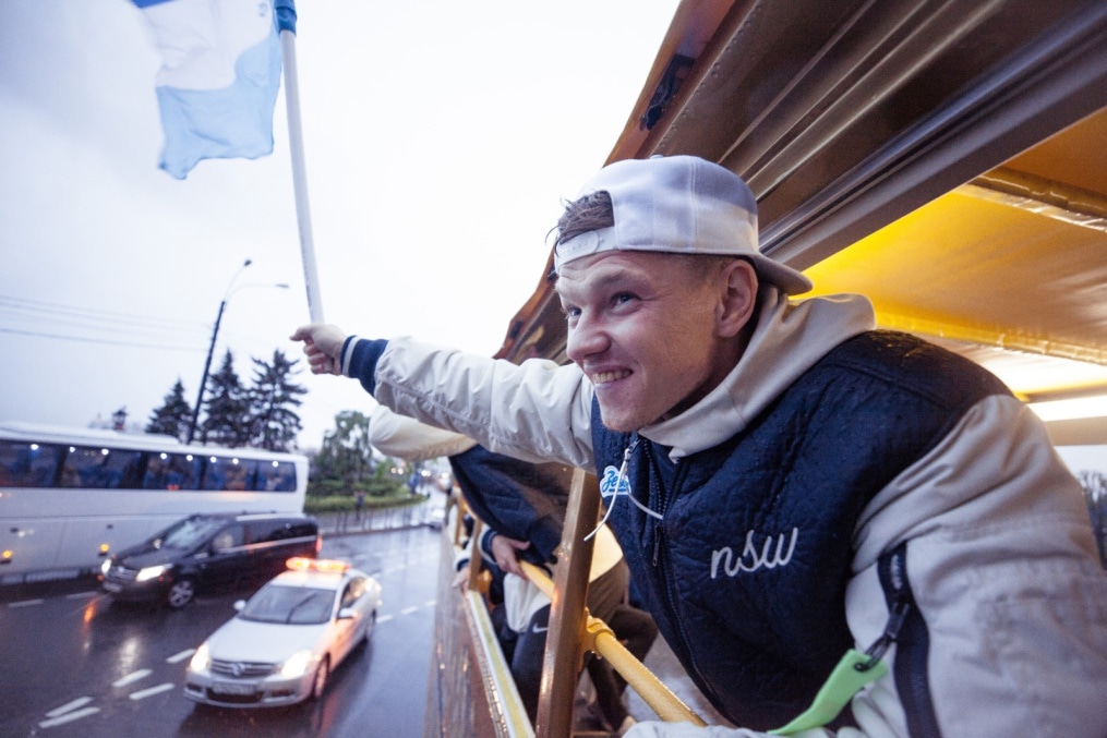 Парад Чемпионов после матча «Зенит» — «Енисей»