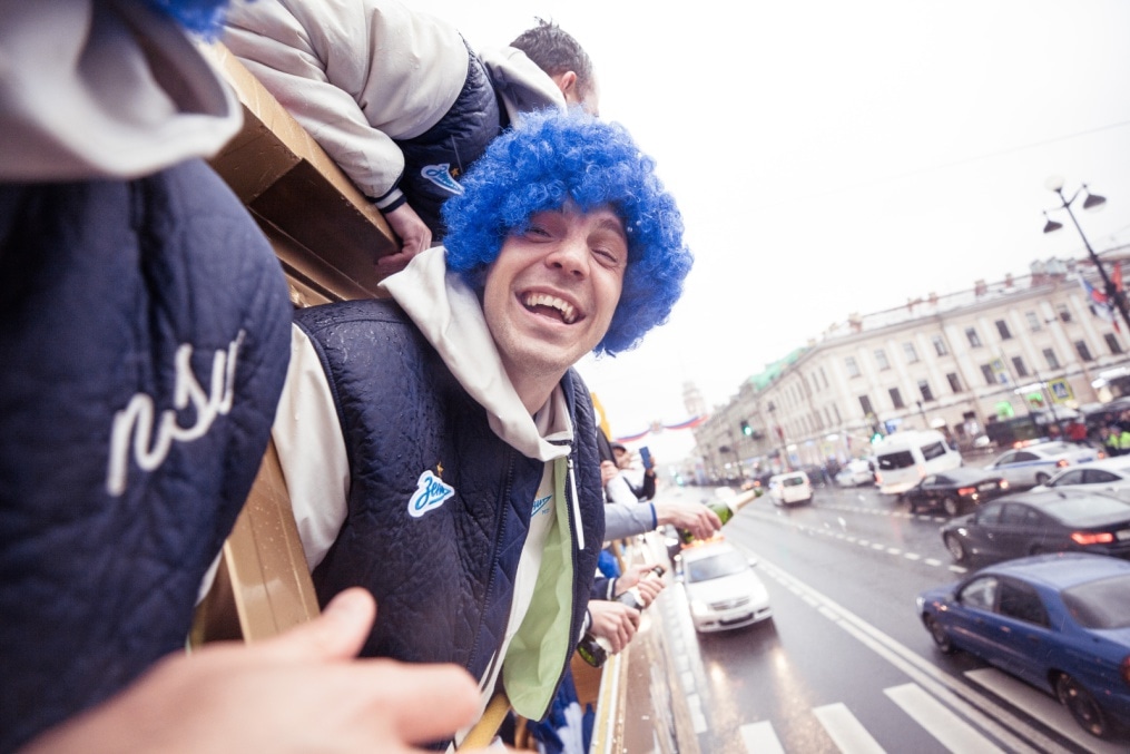 Парад Чемпионов после матча «Зенит» — «Енисей»