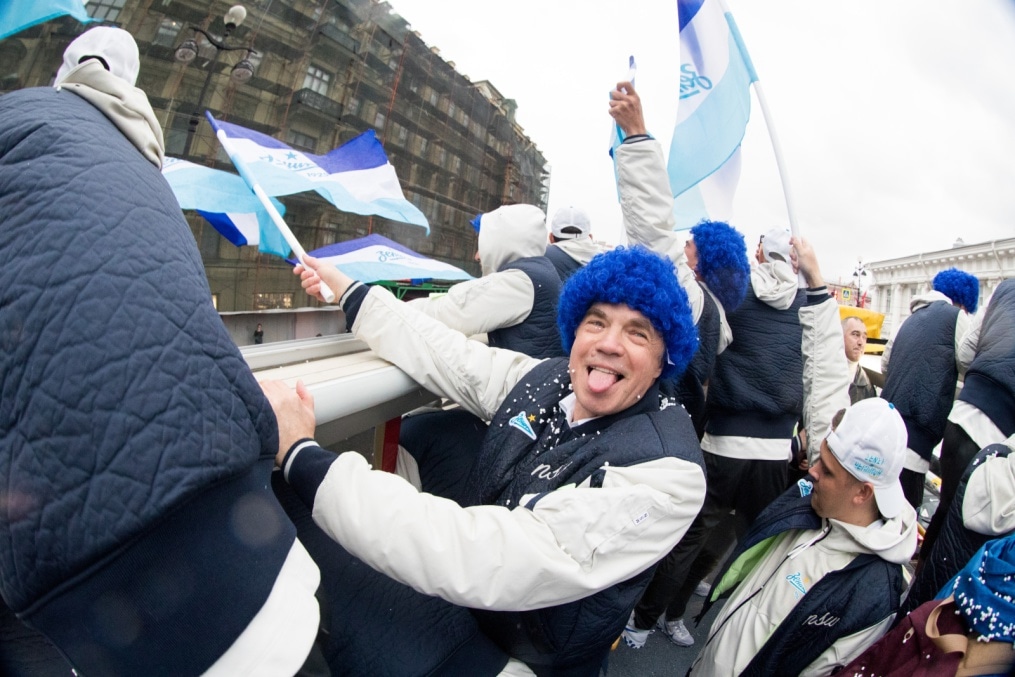 Парад Чемпионов после матча «Зенит» — «Енисей»