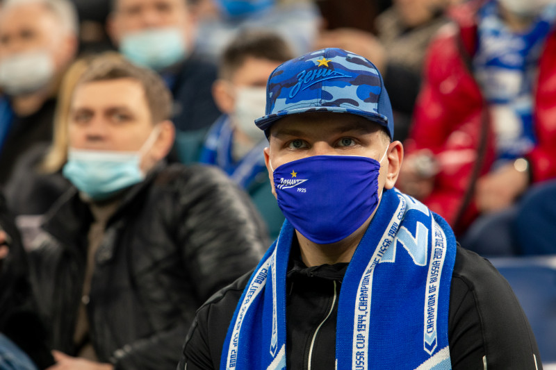 Болельщики на матче «Зенит» — «Рубин»