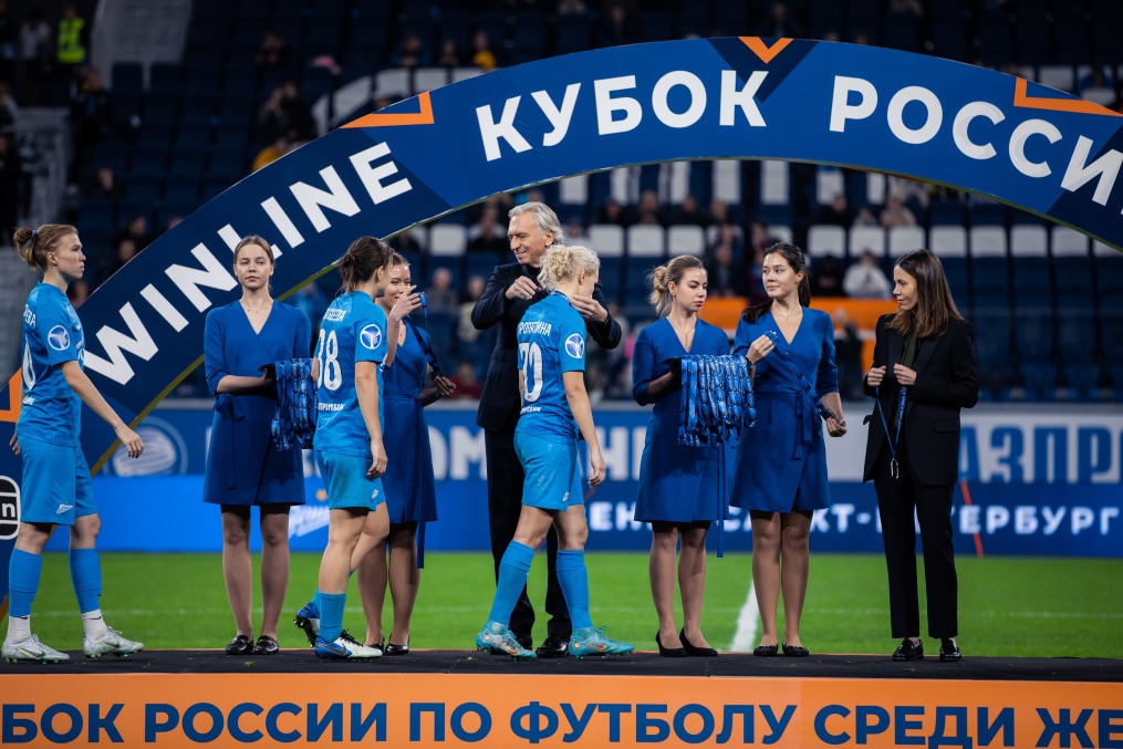Церемония награждения победителей Winline Кубка России среди женских команд 2022