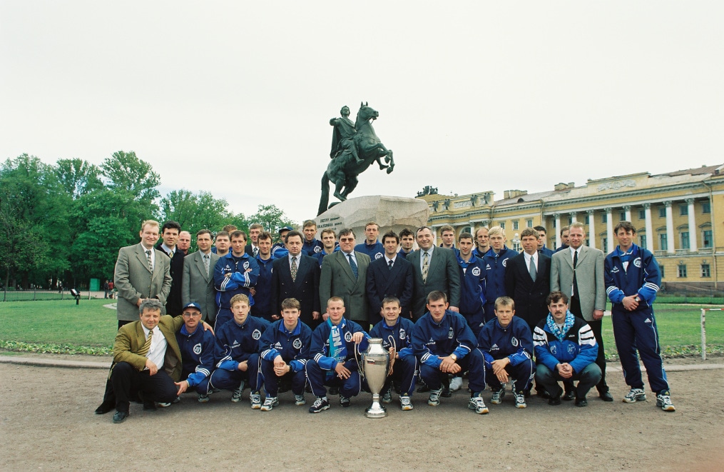 1999 год. Праздник, посвященный завоеванию Кубка России.